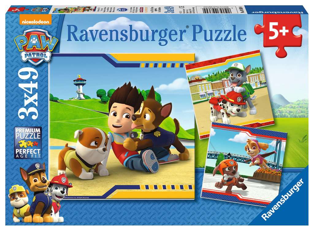 Ravensburger – Puzzle Enfant – Puzzles 3×49 p – Héros à fourrure –  Pat'Patrouille – Dès 5 ans – 09369 – L'ARBRE AUX LUTINS