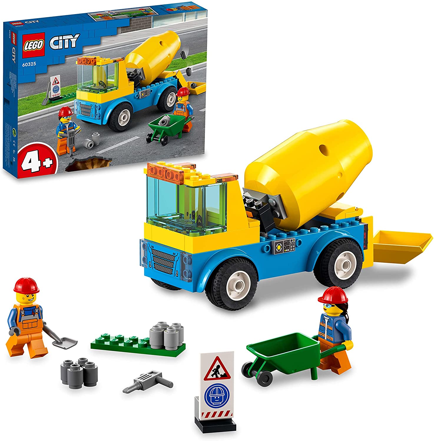 LEGO® City 60385 La Pelleteuse de Chantier, Jouet Engin de