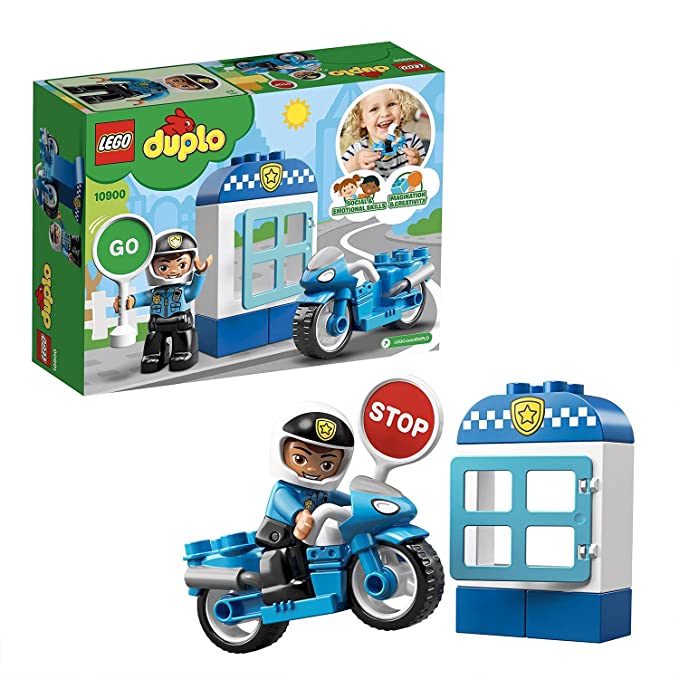 LEGO DUPLO 10900 La Moto de Police Jeu de Construction, avec Figurine de  Policier, Jouet Enfant de 2 Ans et Plus – L'ARBRE AUX LUTINS