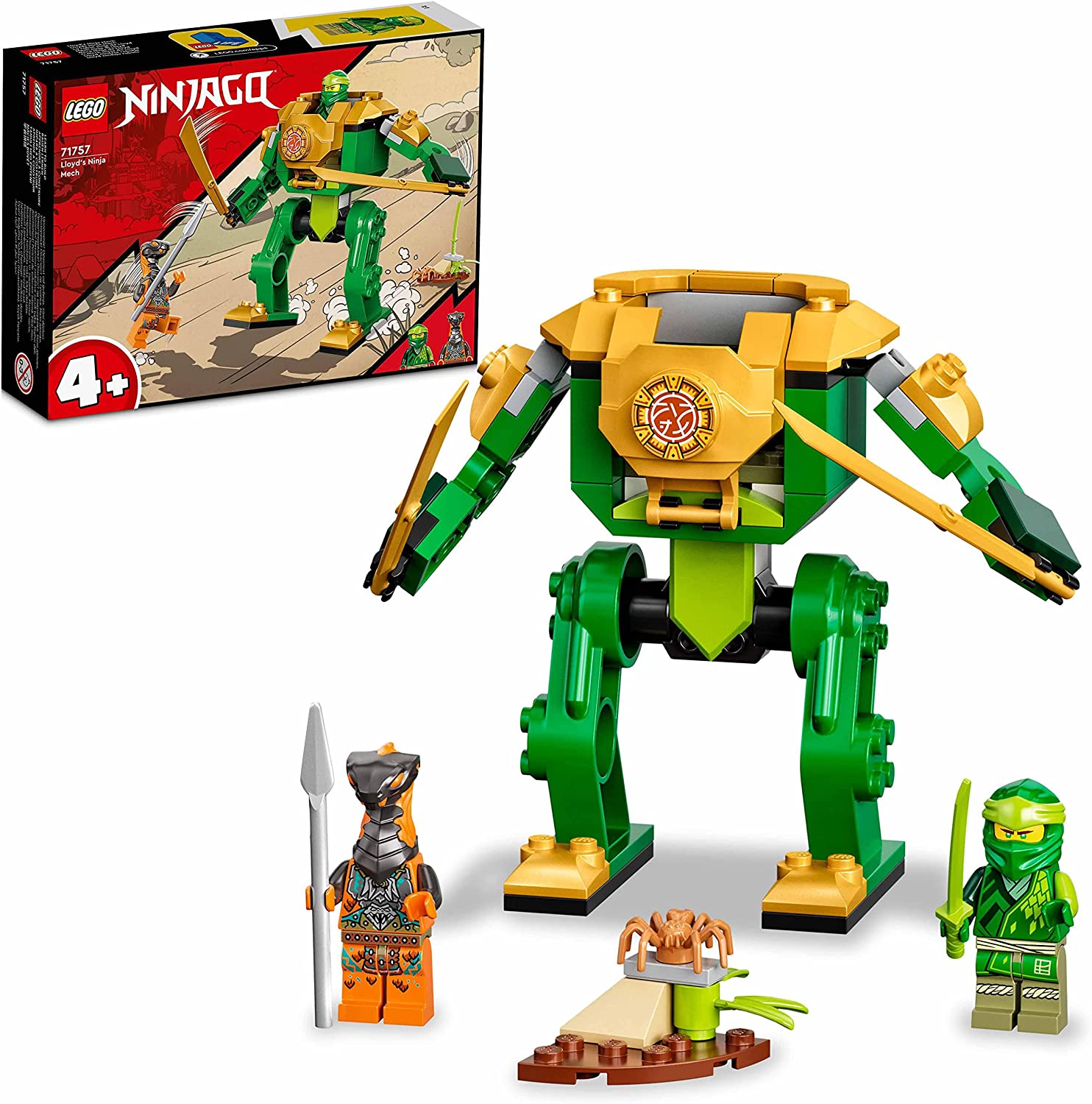 LEGO 71757 Ninjago Le Robot Ninja de Lloyd, Jouet pour Enfant dès 4 Ans  avec Figurine Serpent, Set de Construction – L'ARBRE AUX LUTINS