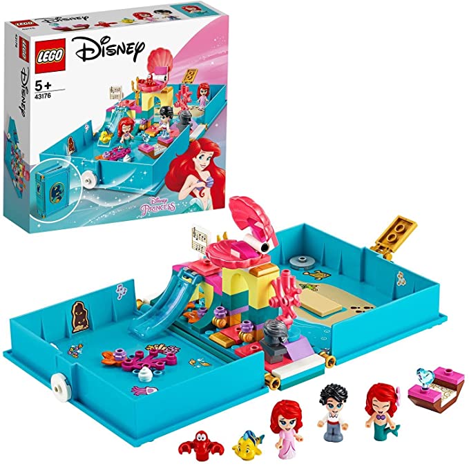 Les aventures d'Ariel, Belle, Cendrillon et Tiana dans un livre de contes  LEGO Disney - Dès 5 ans 