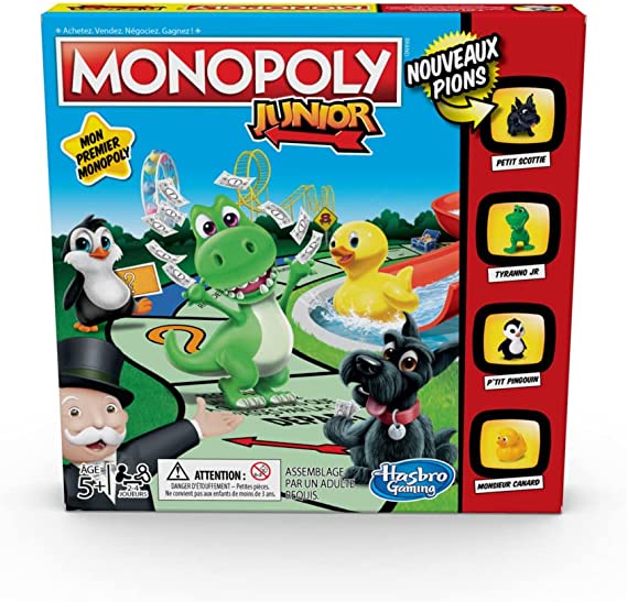 Monopoly : Edition Jurassic Park, Jeu de Plateau pour Enfants, dès