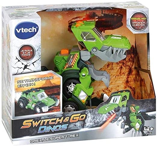 VTECH- Switch & GO Dinos-DREX Voiture/Dinosaure – L'ARBRE AUX LUTINS