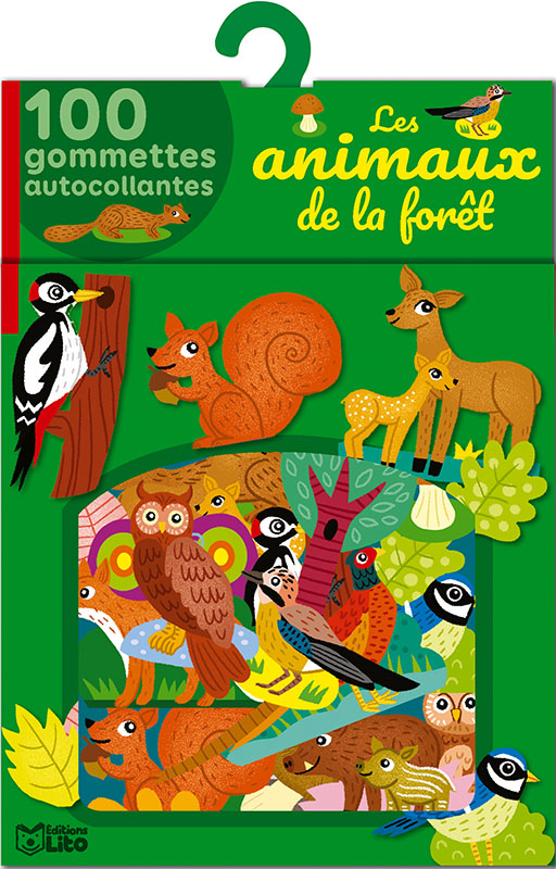 100 gommettes Les animaux de la forêt (Ed.Lito) – L'ARBRE AUX LUTINS