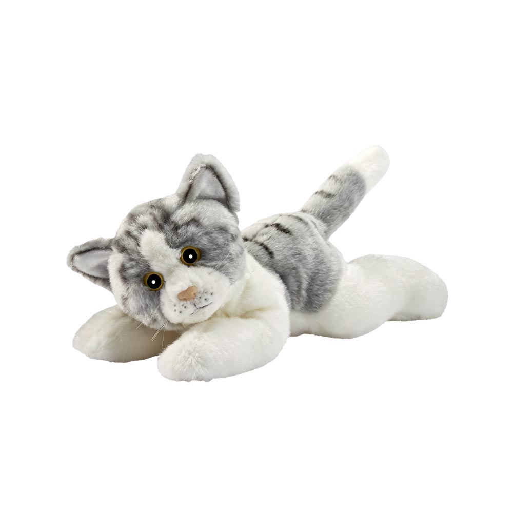 Tobar - 28774 - Peluche animée chaton blanc qui marche et miaule,  Collection Animigos
