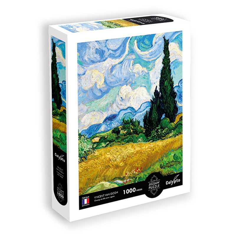 Puzzle Champ de blé avec cyprès – Vincent Van Gogh (Sentosphère) – L'ARBRE  AUX LUTINS